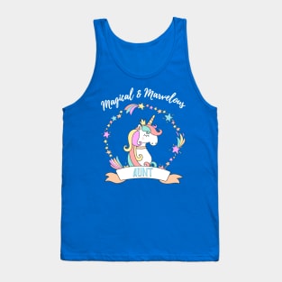 Magical Marvelous Aunt Unicorn Tank Top